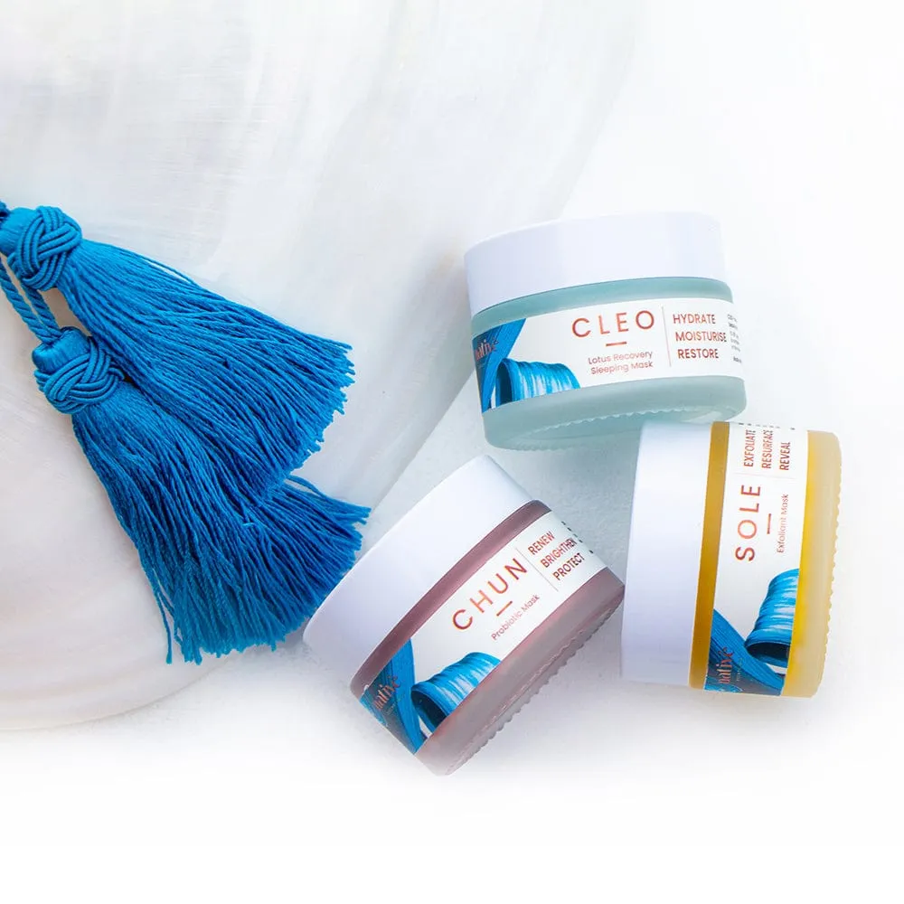 At Home Spa Facial Mask Set | Exfoliant, Deep Cleansing Mask, and Sleeping Mask