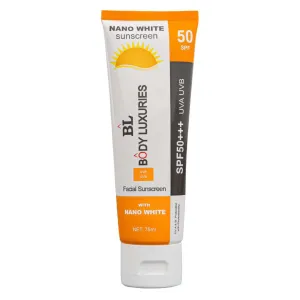 Body Luxuries Nano White Facial Sunscreen Spf50 75ml