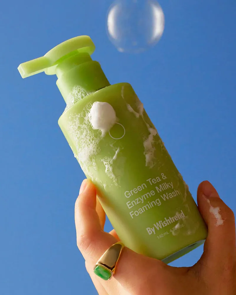 By Wishtrend Green Tea & Enzyme Milky Foaming Wash