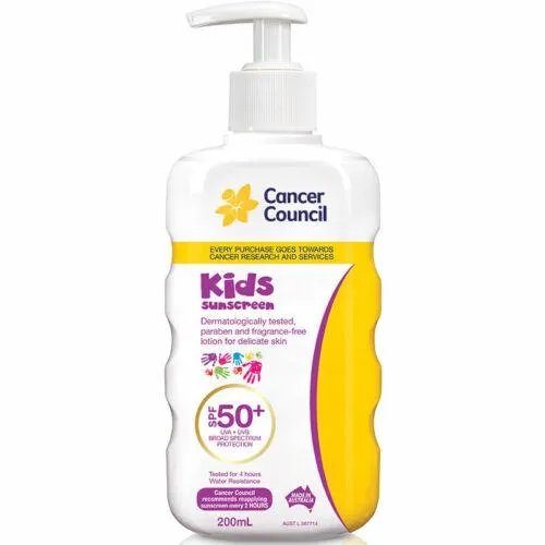 Cancer Council Kids Pump SPF50  200ml