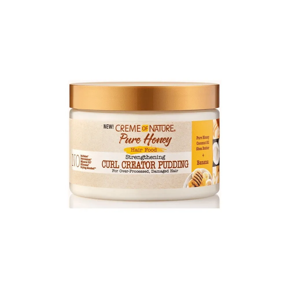 Creme of Nature Pure Honey Hair Food Strengthening Curl Creator Pudding 11.5oz