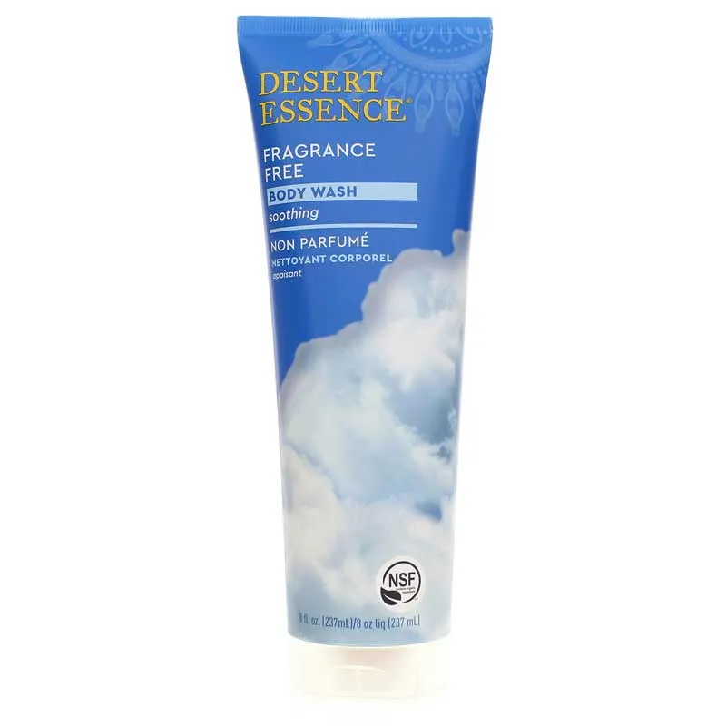 DESERT ESSENCE BODY WASH FRAGANCE FREE SOOTHING 8 Oz