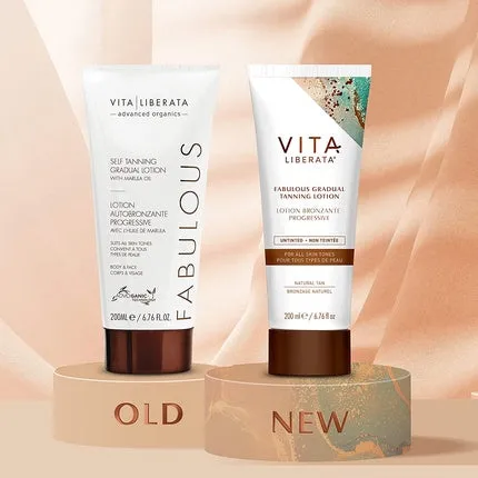 Fabulous gradual tanning lotion, 200 ml, transparent - new packaging, Vita Liberata