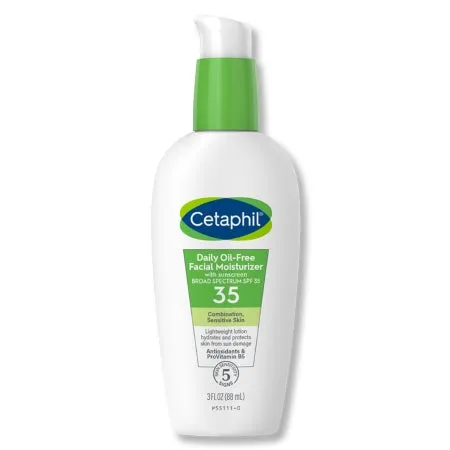 Facial Moisturizer with Sunscreen Cetaphil® Daily Oil-Free 3 oz. Pump Bottle Unscented Lotion - Galderma Laboratories  Mfr# 30299411300