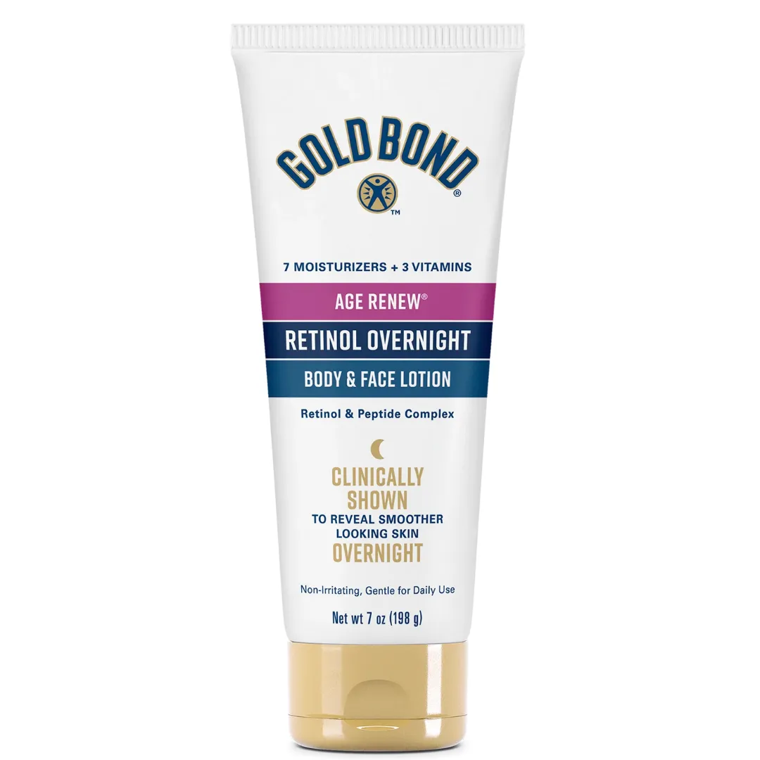 GOLD BOND AGE RENEW RETINOL OVERNIGHT BODY & FACE LOTION