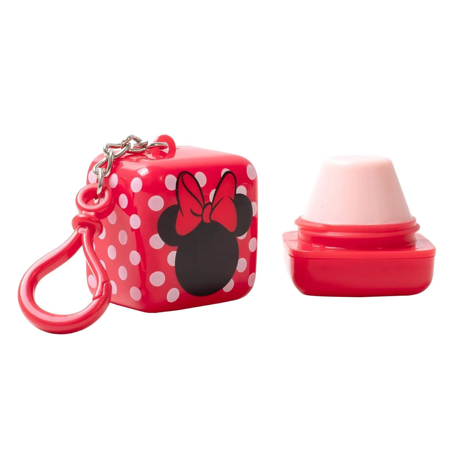 Lip Smacker Disney Minnie Mouse Cube Flavored Lip Balm, Minnie Joyful Cotton Candy, Clear