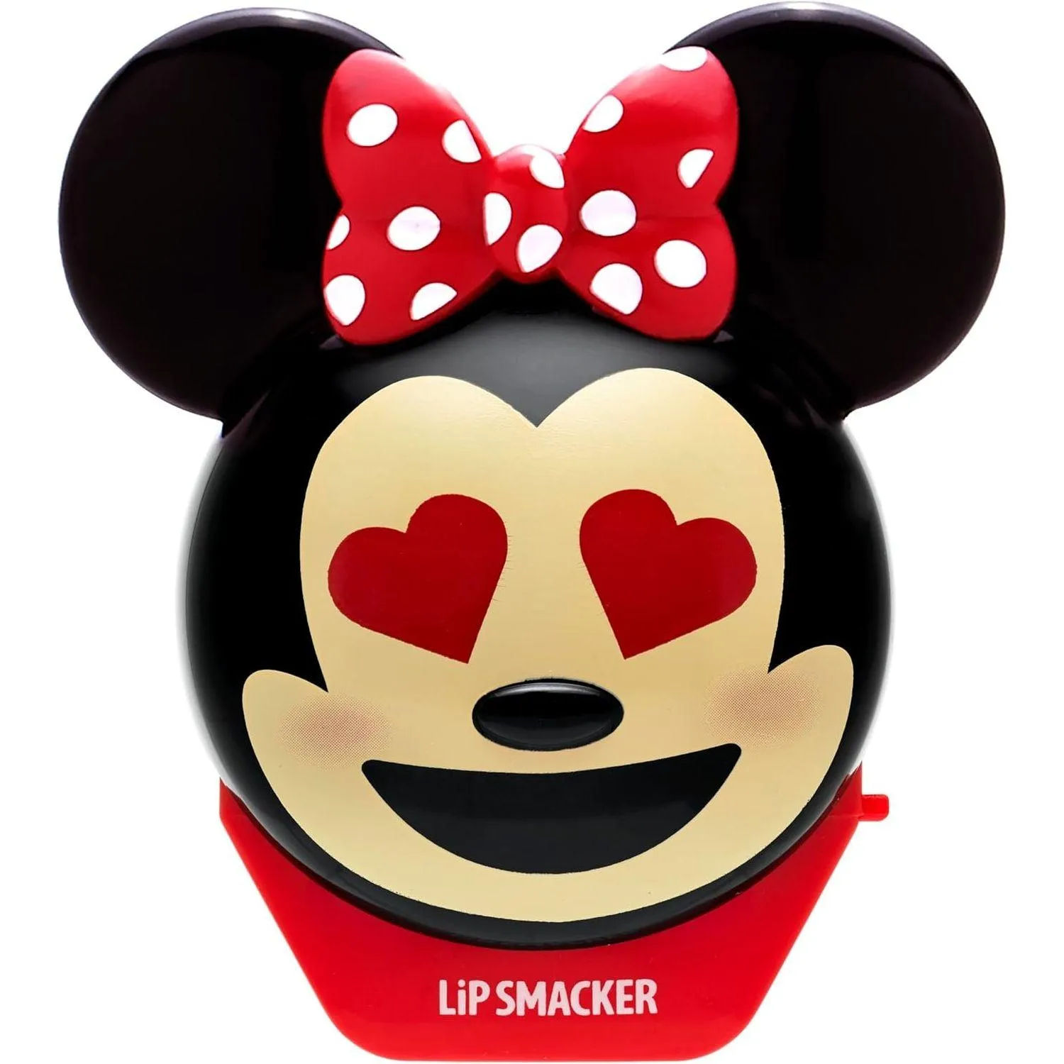 Lip Smacker Disney Minnie Mouse Emoji Lip Balm, Strawberry Lemonade Flavored, Clear.