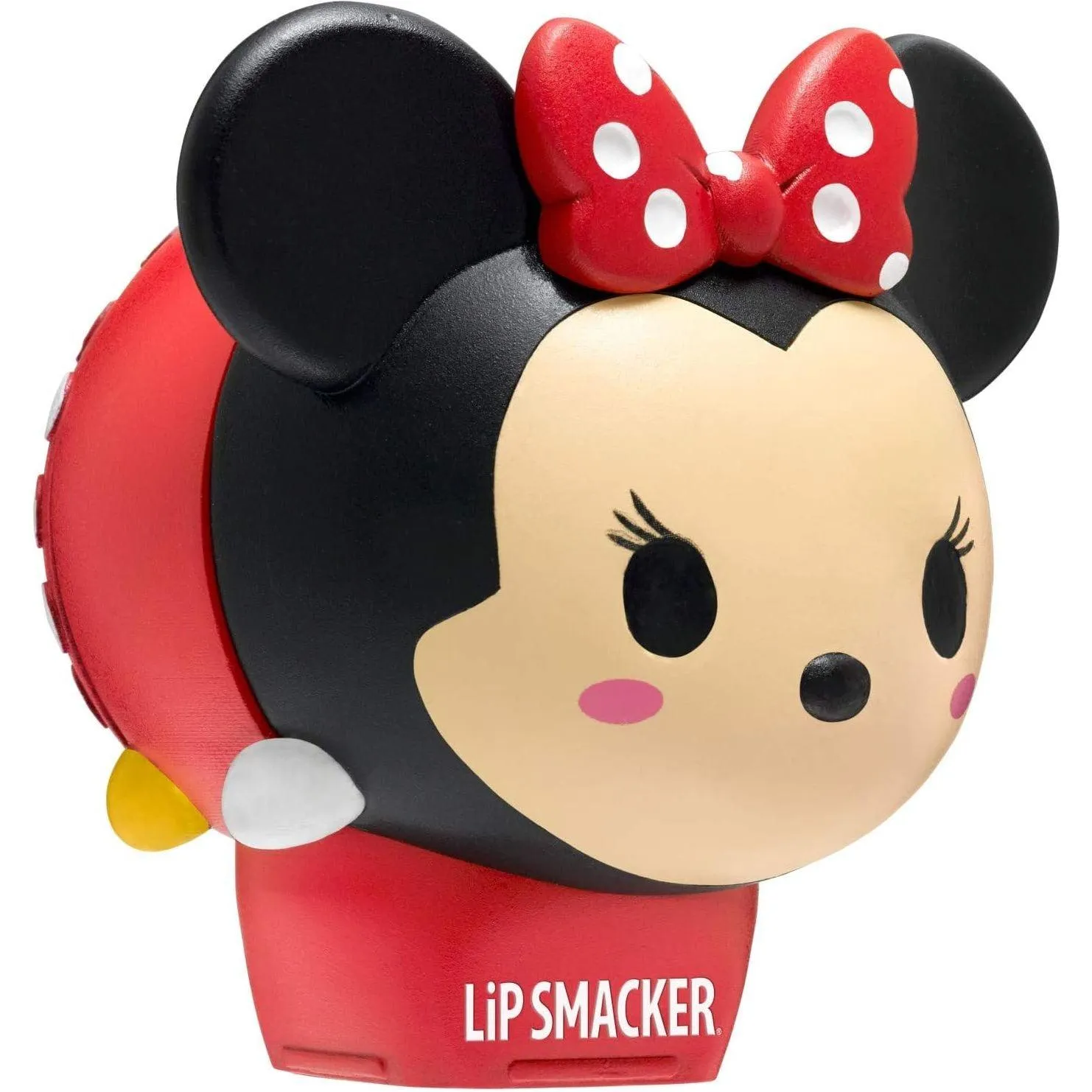 Lip Smacker Disney Minnie Mouse Tsum Tsum Flavored Lip Balm, Minnie Strawberry Lollipop, Clear