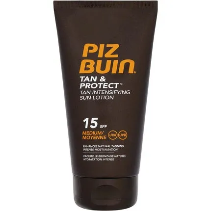 Lotion to enhance tanning and protect tan Spf 15, 150 ml, Piz Buin