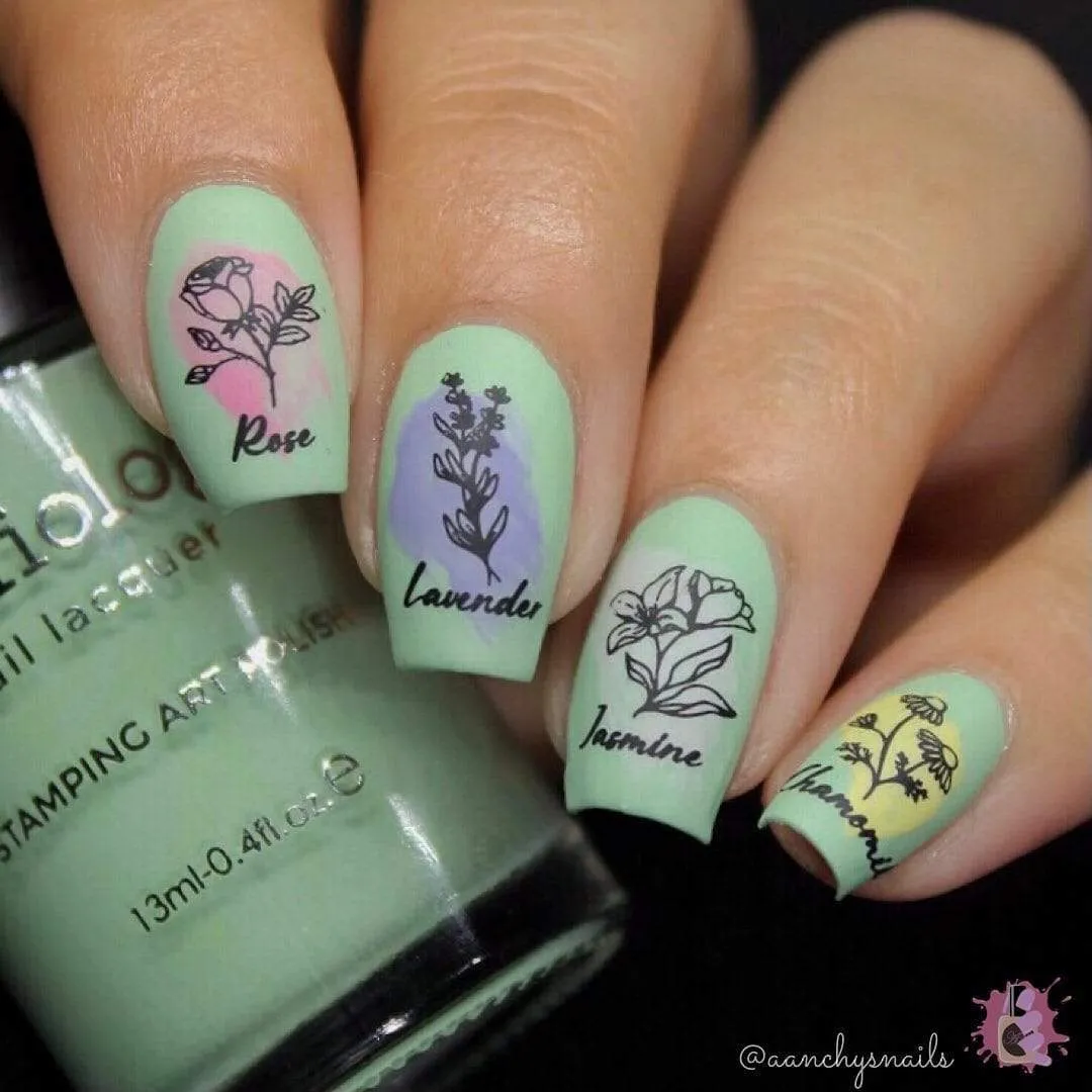 Mint (B366) - Light Green Cream Stamping Polish