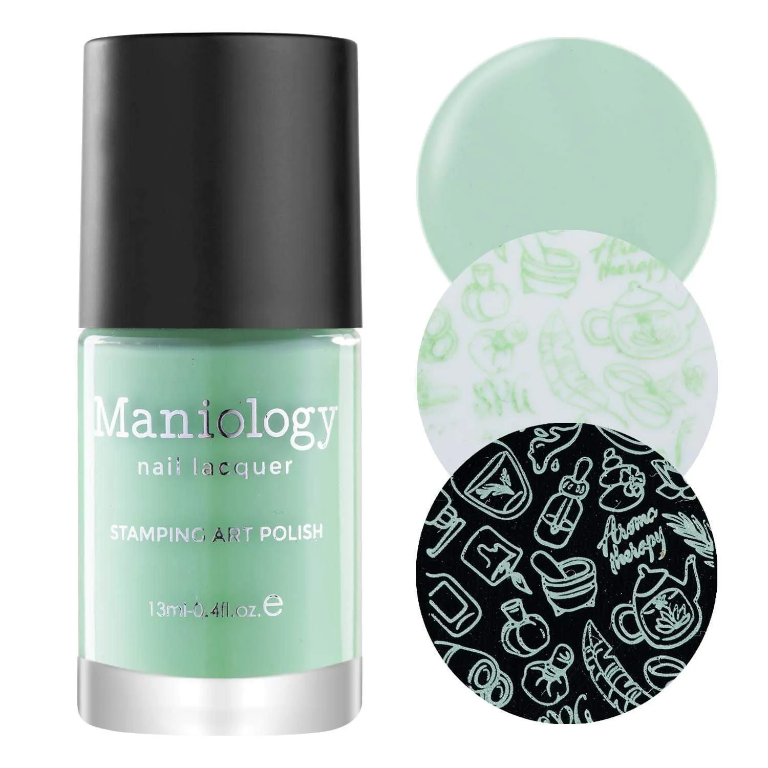 Mint (B366) - Light Green Cream Stamping Polish