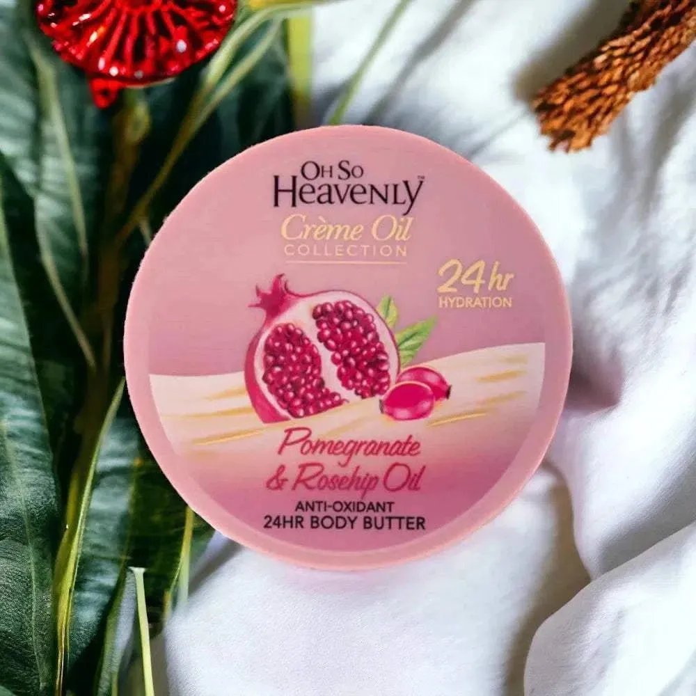 Oh So Heavenly Creme Oil Body Butter - Pomegranate & Rosehip Oil (200ml)