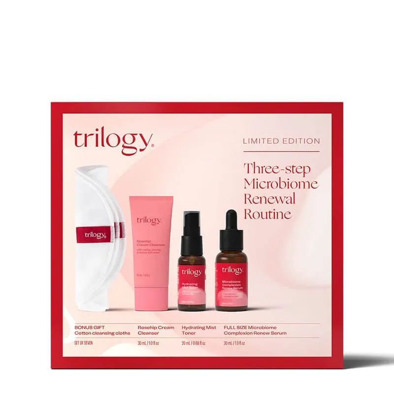 Trilogy Three-Step Microbiome Renewal Routine Gift Set